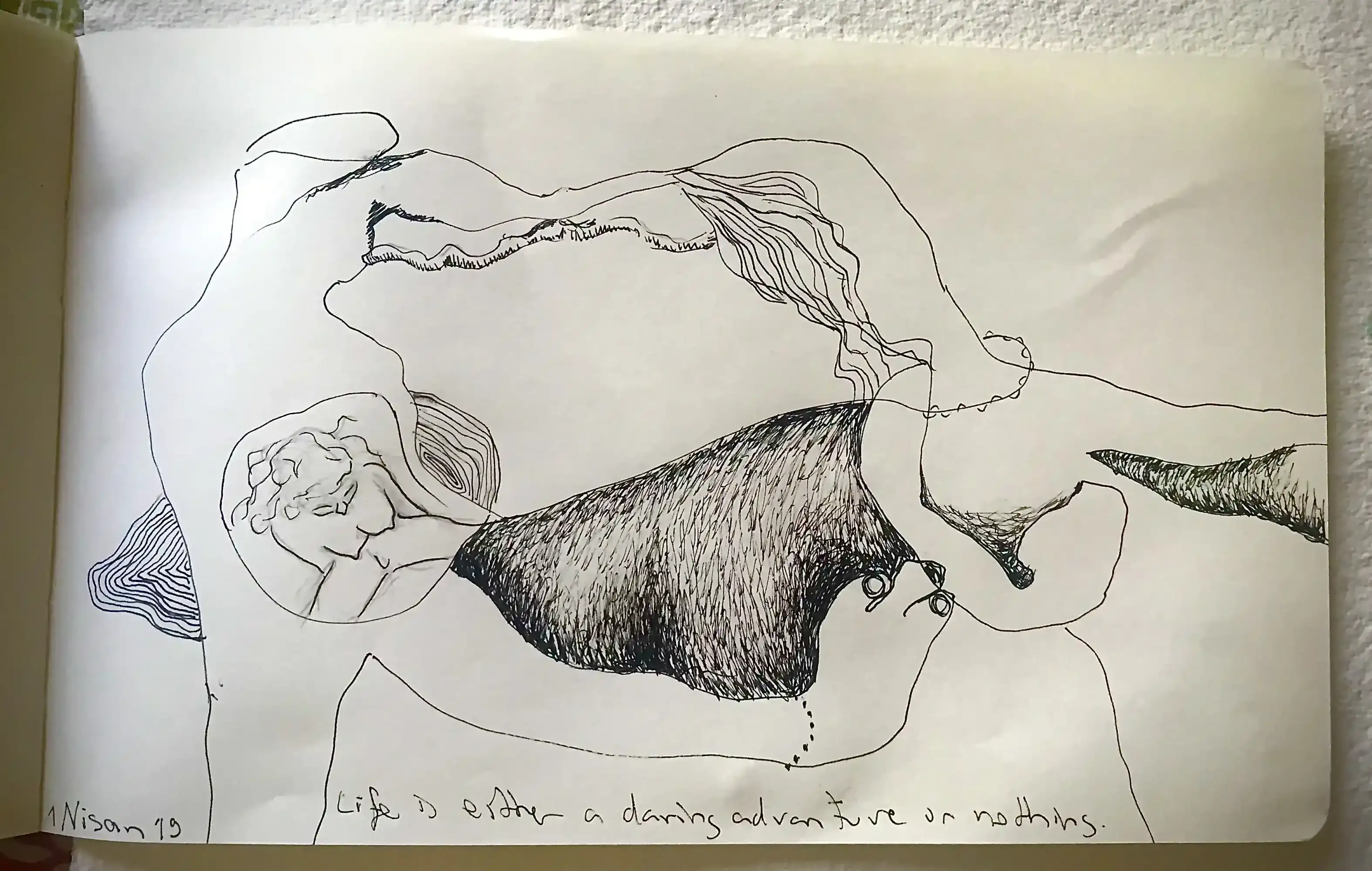 Life is Either a Daring Adventure or Nothing, April